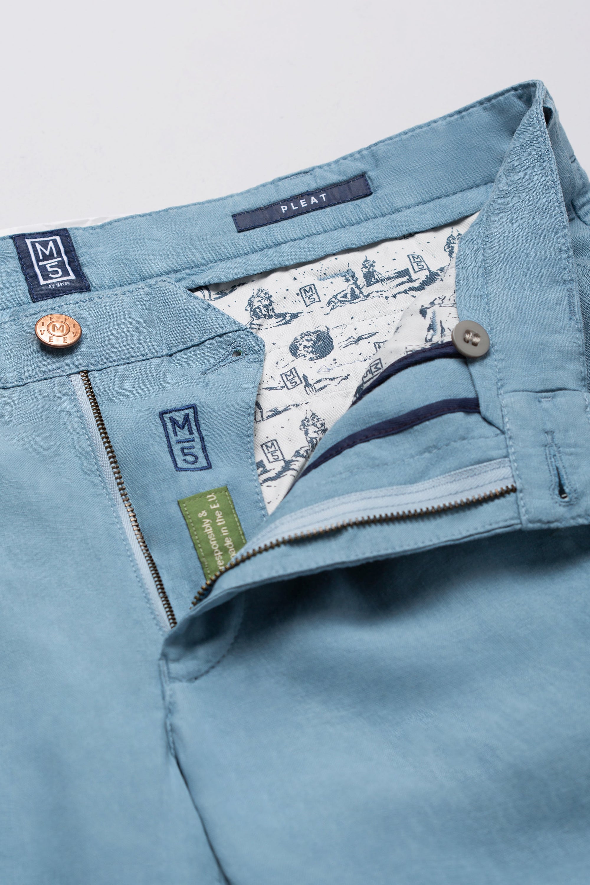 PLEAT 1-6185 PURE LINEN