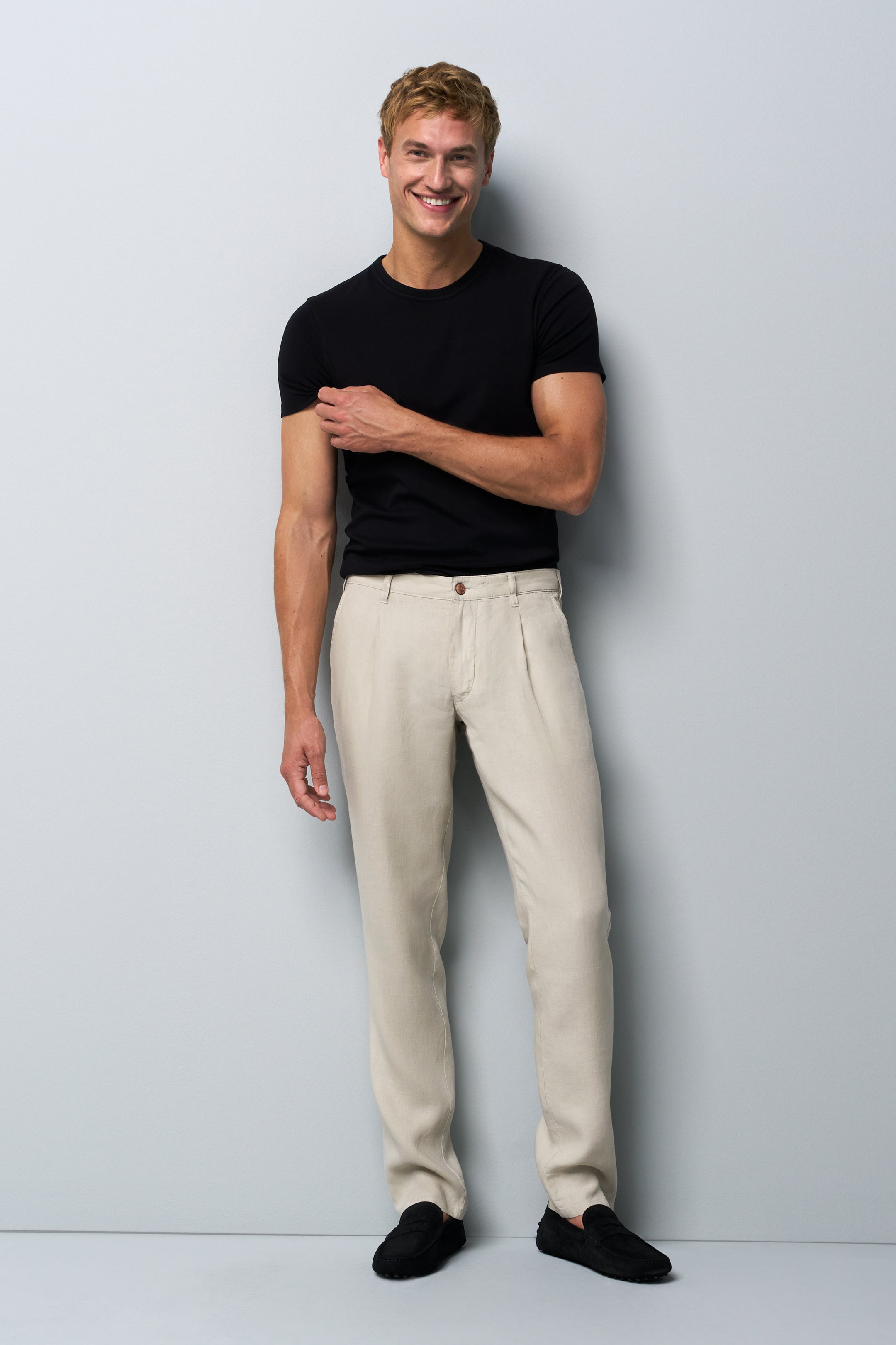 PLEAT 1-6185 PURE LINEN