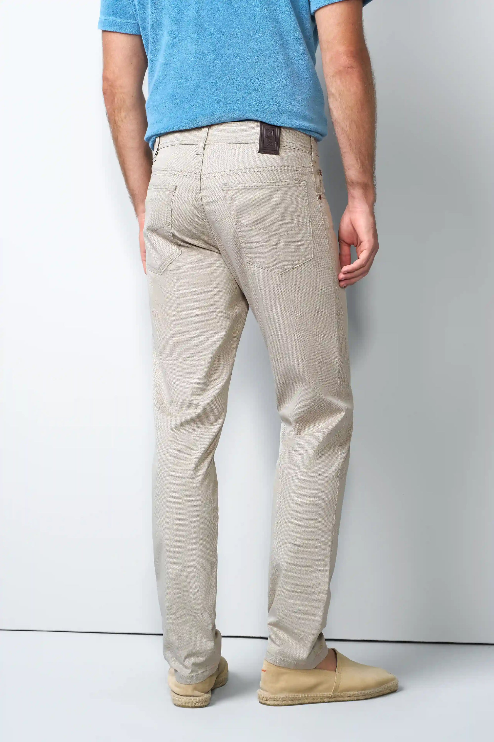 FIVE 1-6075 FIVE-POCKET TROUSERS WITH A MICRO PRINT