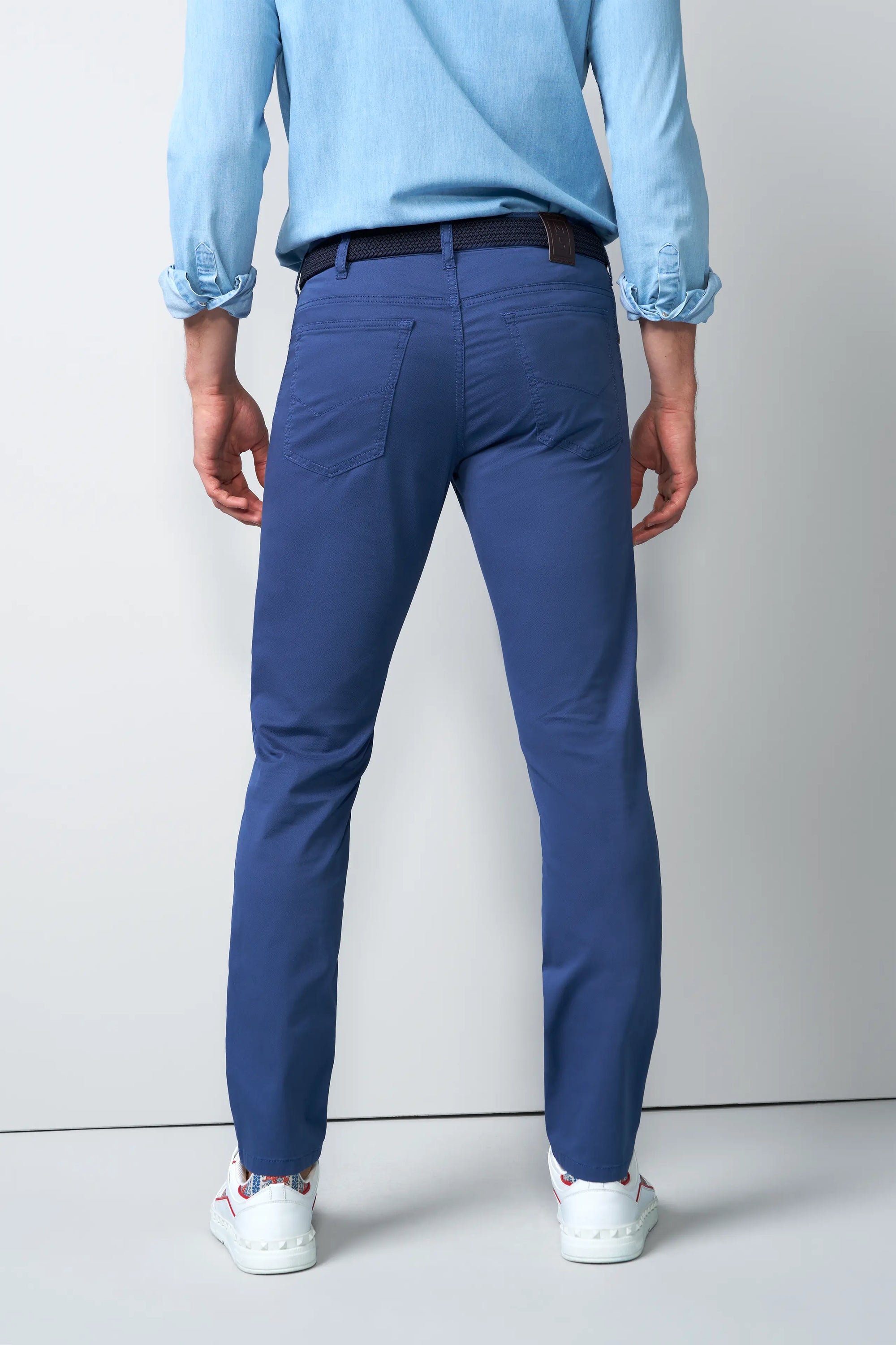 FIVE 1-6075 FIVE-POCKET TROUSERS WITH A MICRO PRINT