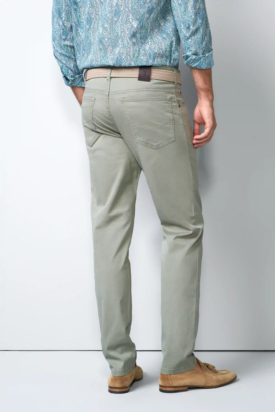 FIVE 1-6075 FIVE-POCKET TROUSERS WITH A MICRO PRINT